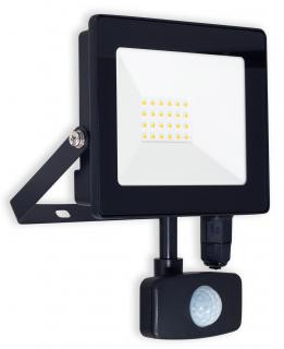 L1SFL LED SMD 20 W reflektor + PIR senzor PROFI SLIM (L1SFL LED 20W, 1800 lm, 4000 K, IP 44, CN-čierny)
