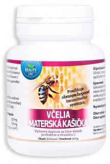 VČELIA MATERSKÁ KAŠIČKA (Lyofilizovaná včelia materská kašička 270 mg. Peľ 530 mg. Vitamín C 40 mg. ( vitamí C 50% RVH ))