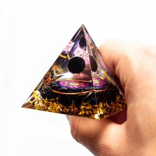 Čakrová pyramída TURMALÍN 5 cm - OCHRANA