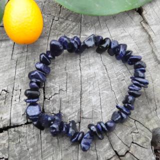 Avanturín modrý náramok (sekané kamene 5- 10 mm)
