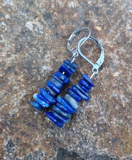 Lapis lazuli náušnice  (kamene 5-10 mm)