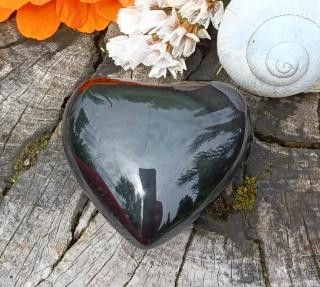 Obsidián dúhový srdca 47g (45 x 41 x 22 mm)