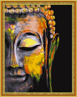 Diamantové maľovanie - Budha Art  Vrátane predtlačeného ozdobného rámu