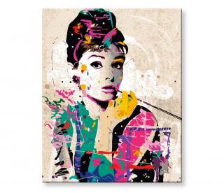 Maľovanie podľa čísel - Audrey Hepburn