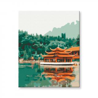 Maľovanie podľa čísel - Čínska pagoda