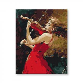 Maľovanie podľa čísel - Dievča s husľami