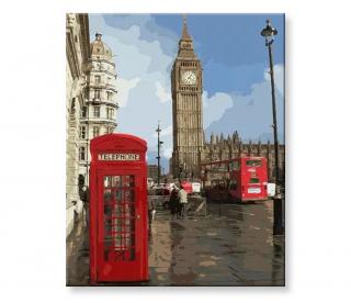 Maľovanie podľa čísel - londýnsky Big Ben