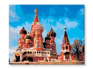 Maľovanie podľa čísel - Moskovský kostol