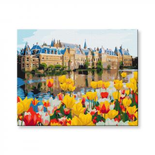 Maľovanie podľa čísel - Palác s tulipánmi