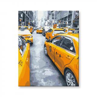 Maľovanie podľa čísel - Taxi v New Yorku