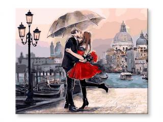 Maľovanie podľa čísel - Zamilovaný pár v Benátkach
