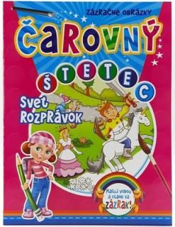 Čarovný štetec vyfarbovanie svet rozprávok