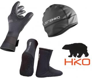 Čiapka LARS + rukavice SLIM 2.5 + ponožky NEO 3.0 HIKO (Set pre ľadové medvede - otužilcov 1)