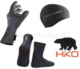 Čiapka NEO 1.5 + rukavice SLIM 2.5 + ponožky NEO 3.0 HIKO (Set pre ľadové medvede - otužilcov)