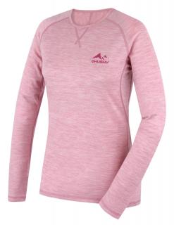 Dámske merino termo tričko MEROW L HUSKY ružové (Termo tričko Merow L)