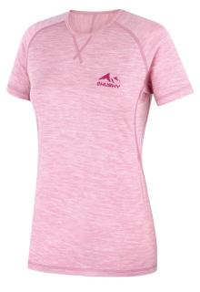 Dámske merino termo tričko MERSA L HUSKY ružové (Termo tričko Mersa L)