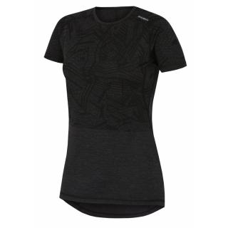 Dámske termo tričko s krátkym rukávom Merino NEW čierne (Termo tričko Merino)