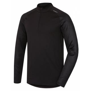 Pánske termo tričko s dlhým rukávom na zips ACTIVE WINTER čierne HUSKY (Termotričko ACTIVE WINTER HUSKY)