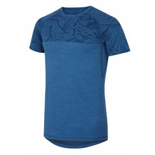 Pánske  termo tričko s krátkym rukávom Merino NEW modré (Termo tričko Merino)