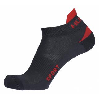 Ponožky SPORT HUSKY antracit-červené (Ponožky SPORT antracit-červené)