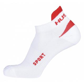 Ponožky SPORT HUSKY bielo-červené (Ponožky SPORT bielo-červené)