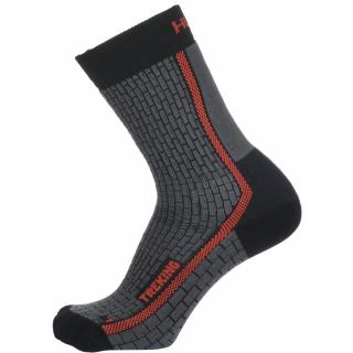 Ponožky TREKING  HUSKY antracit-červená (Ponožky TREKING )
