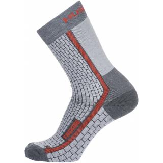 Ponožky TREKING  HUSKY šedo-červená (Ponožky TREKING )