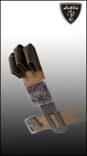 Rukavica kožená s posuvnou prackou HERBIS (Ochranná rukavica pre strelca z hoväzdej kože)