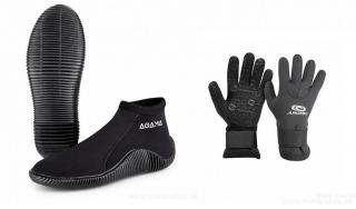 Topánky AGAMA ROCK + rukavice AROPEC 5 mm HIKO (Set pre ľadové medvede - otužilcov)