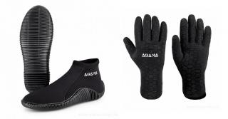 Topánky AGAMA ROCK + rukavice AROPEC ULTRASTRETCH 3,5 mm HIKO (Set pre ľadové medvede - otužilcov)