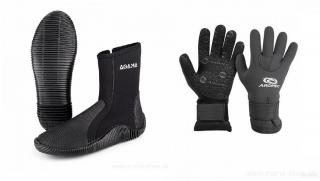 Topánky AGAMA STREAM + rukavice AROPEC 3 mm HIKO (Set pre ľadové medvede - otužilcov)