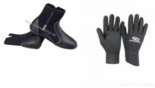 Topánky RAFTER + rukavice AROPEC ULTRASTRETCH 2 mm HIKO (Set pre ľadové medvede - otužilcov)