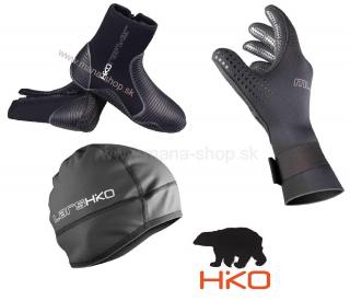Topánky RAFTER + rukavice SLIM 2.5 + čiapka LARS HIKO (Set pre ľadové medvede - otužilcov)