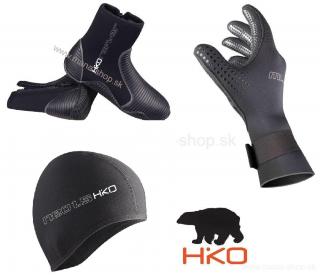 Topánky RAFTER + rukavice SLIM 2.5 + čiapka NEO 1.5 HIKO (Set pre ľadové medvede - otužilcov)