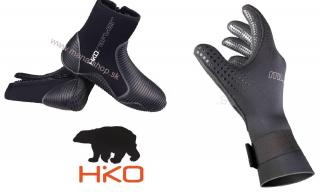 Topánky RAFTER + rukavice SLIM 2.5 HIKO (Set pre ľadové medvede - otužilcov)