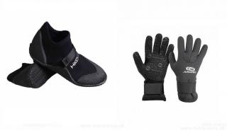 Topánky SNEAKER + rukavice AROPEC 3 mm HIKO (Set pre ľadové medvede - otužilcov)
