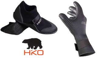 Topánky SNEAKER + rukavice SLIM 2.5 HIKO (Set pre ľadové medvede - otužilcov)
