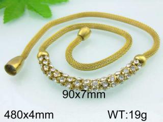 Krásny elegantný náhrdelník Gold ny2718 chirurgická oceľ (Krásny elegantný náhrdelník Gold ny2718 chirurgická oceľ)