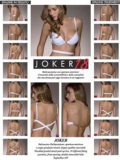 Lormar Joker 18 podprsenka - 18 spôsobov nosenia! 70B biela