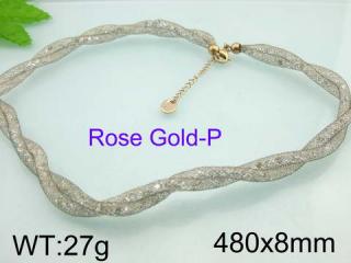 Luxusný náhrdelník Rose Gold ny2962 chirurgická oceľ (Luxusný náhrdelník Rose Gold ny2962 chirurgická oceľ)