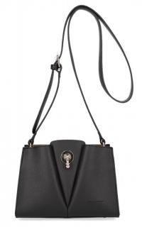 David Jones 5853-1 Dámska crossbody kabelka Čierna matná