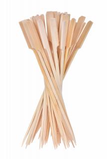 GoEco® veľké napichovátka z bambusu s rozšíreným koncom 50 kx