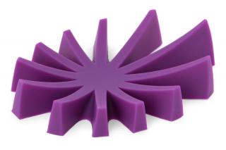 Mýdlovník stojan na tuhé mydlá silikón - fialový