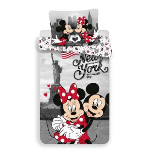 Obliečky Mickey a Minnie v New Yorku Love 140/200, 70/90