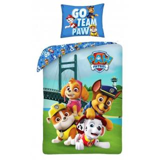 Obliečky Paw Patrol Team 140/200, 70/90 cm