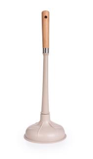 Zvon na odpad s rukoväťou z bukového dreva NATURAL LOOK, 43 cm