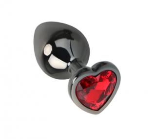 Análny kolík LUXURY HEART Red S