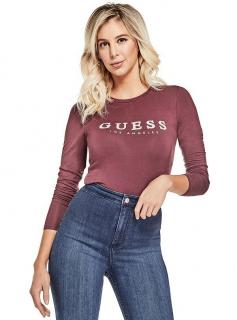 GUESS top Lottie Crystal Logo Top bordový