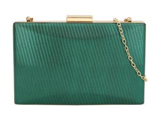 Luxusná zelená dámska listová kabelka na retiazke FH1103