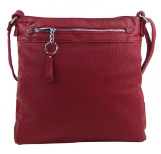 TESSRA Veľká červená crossbody dámska kabelka D5580